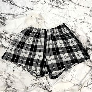 Plaid Pajama Shorts